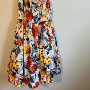 Donna Morgan watercolor floral polyester Dress